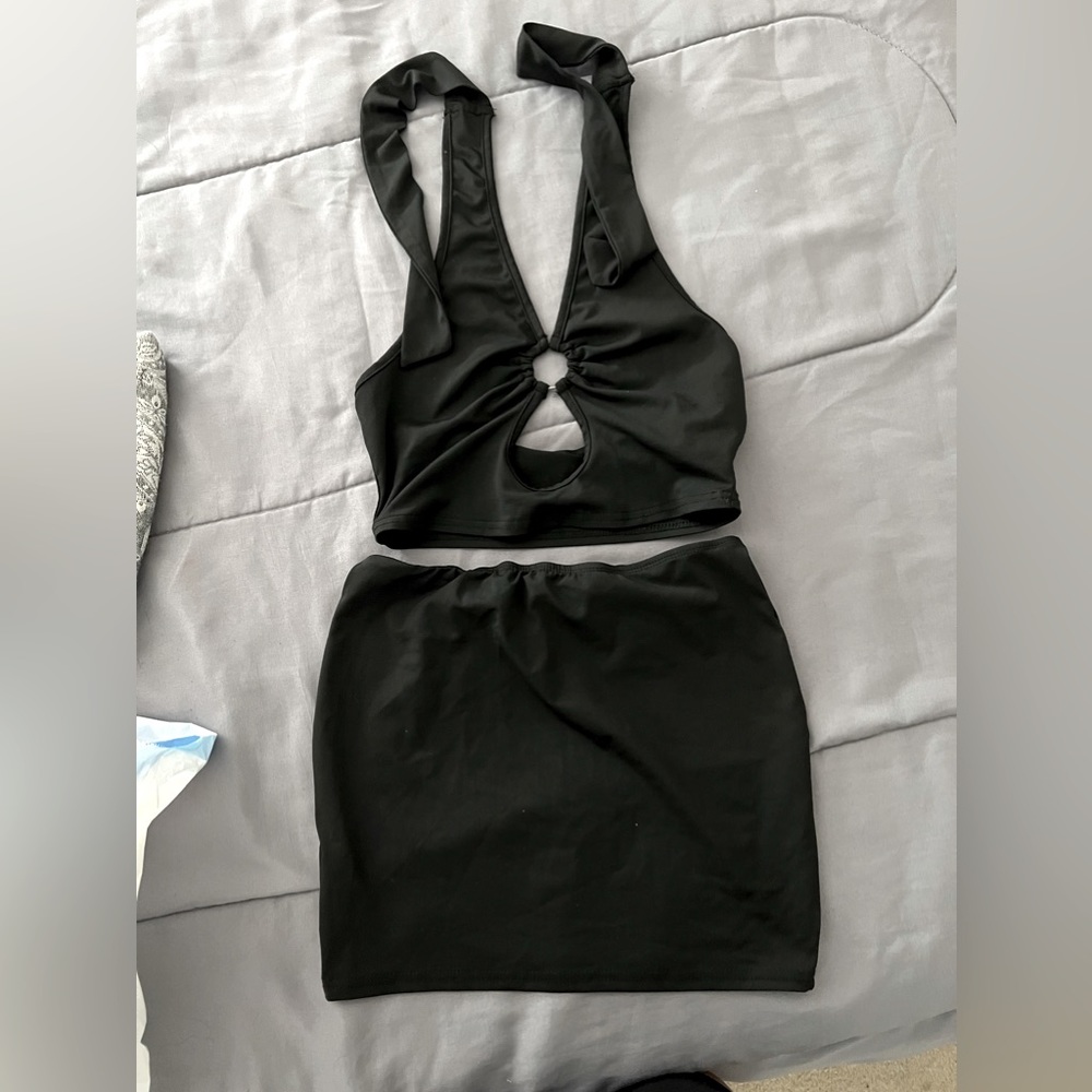 Skirt and crop top set